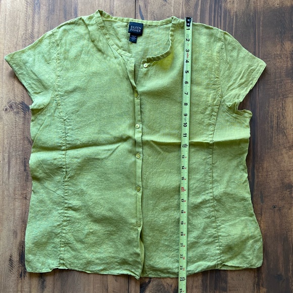 100% Linen Button Down Shirt - Picture 7 of 8